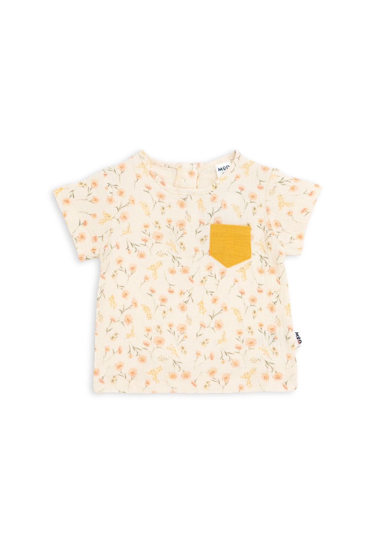 Collection of Muslin Cotton Baby Set - Stylish Comfort for 8-24 Months - WHİTE\DARK-YELLOW in a gallery layout