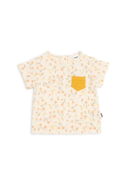 Collection of Muslin Cotton Baby Set - Stylish Comfort for 8-24 Months - WHİTE\DARK-YELLOW in a gallery layout