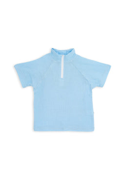 Collection of Stylish Two-Piece Cotton Set for Boys and Girls (Ages 5-8) - Blue in a gallery layout