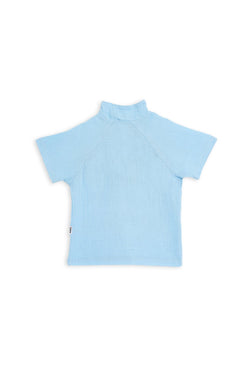 Collection of Stylish Two-Piece Cotton Set for Boys and Girls (Ages 5-8) - Blue in a gallery layout