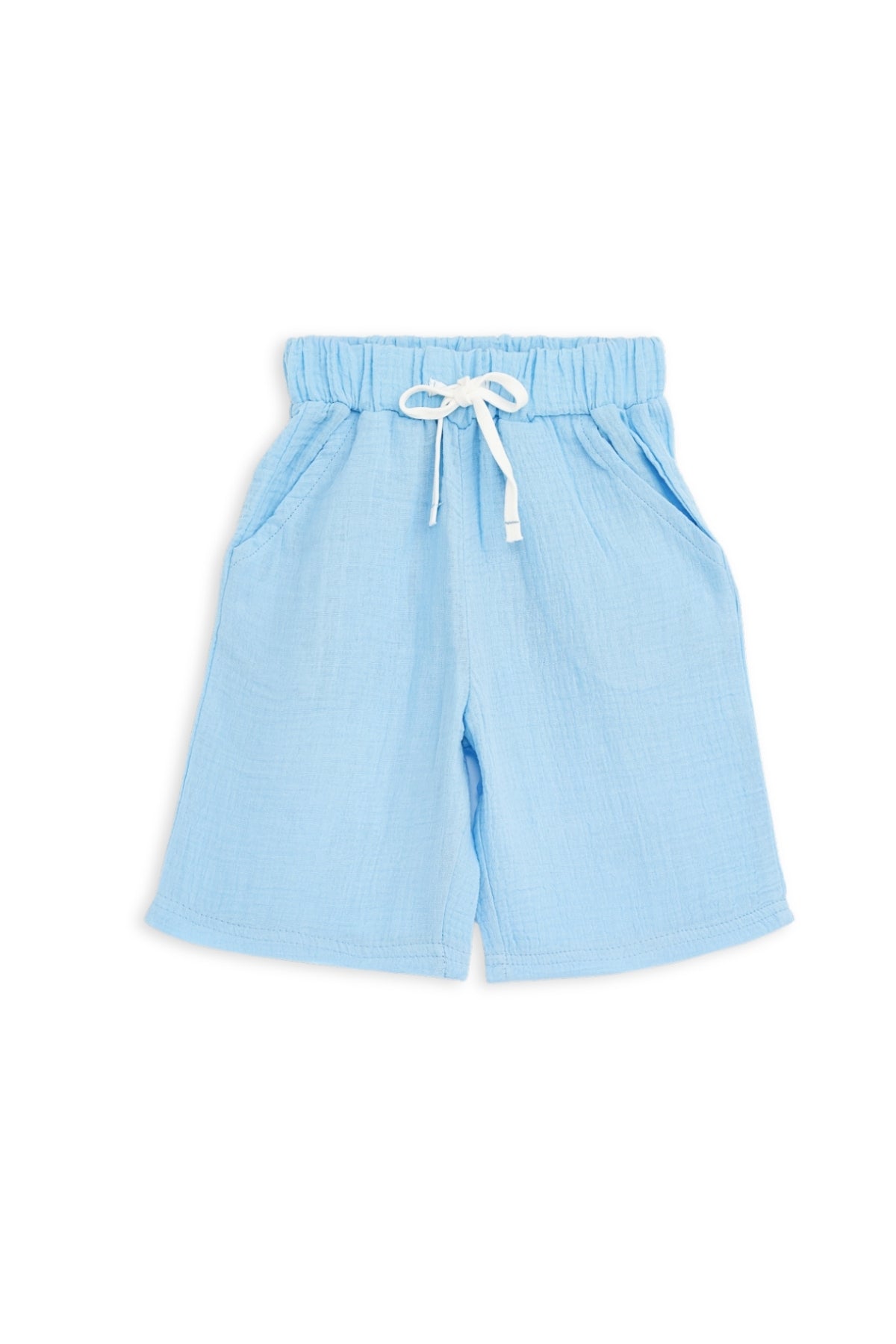 Collection of Stylish Two-Piece Cotton Set for Boys and Girls (Ages 5-8) - Blue in a gallery layout