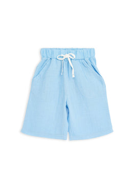 Collection of Stylish Two-Piece Cotton Set for Boys and Girls (Ages 5-8) - Blue in a gallery layout