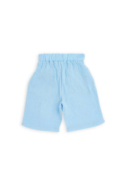 Collection of Stylish Two-Piece Cotton Set for Boys and Girls (Ages 5-8) - Blue in a gallery layout