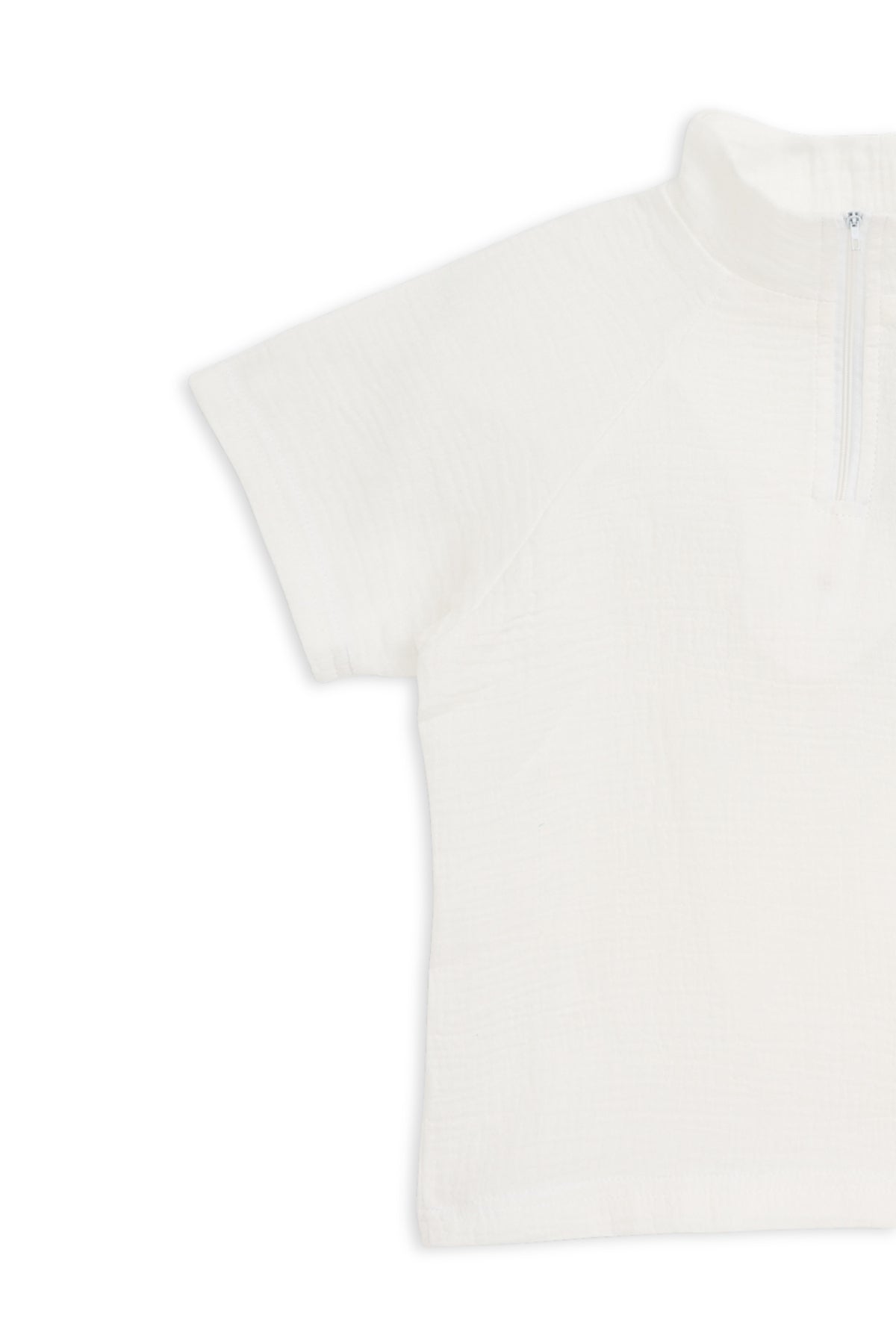 Collection of Stylish Two-Piece Cotton Set for Boys and Girls (Ages 5-8) - White in a gallery layout