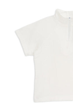 Collection of Stylish Two-Piece Cotton Set for Boys and Girls (Ages 5-8) - White in a gallery layout