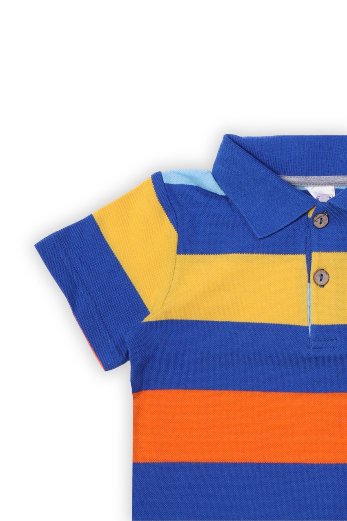Collection of Baby Boys' Striped Polo Shirt – Vibrant & Stylish Comfort MK-13 Electric in a gallery layout