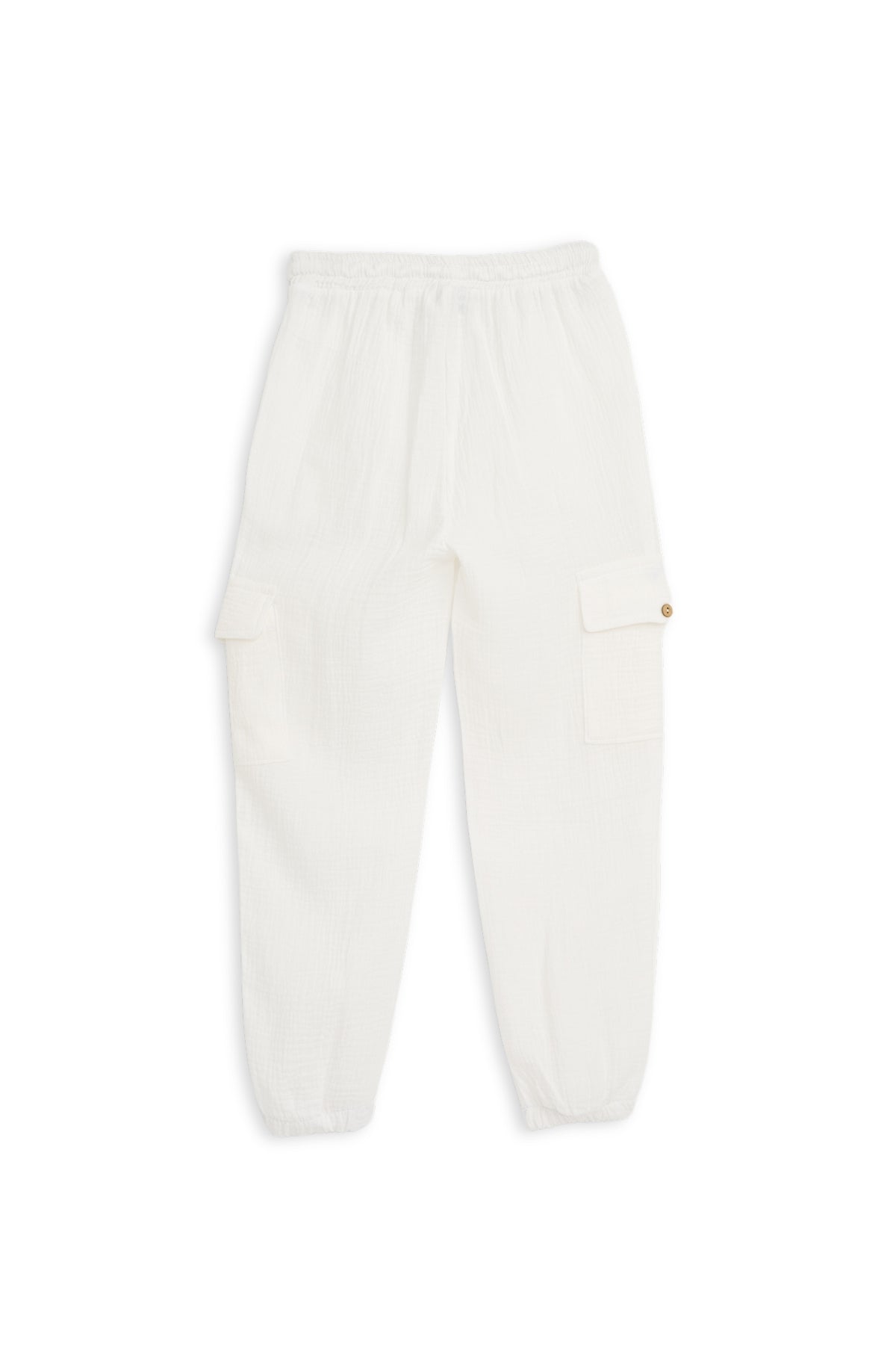 Collection of Unisex Cotton Two-Piece Set (Ages 8-12) - White in a gallery layout