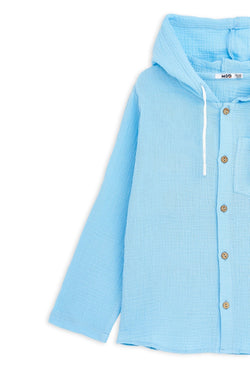 Collection of Unisex Cotton Two-Piece Set (Ages 8-12) - Blue in a gallery layout