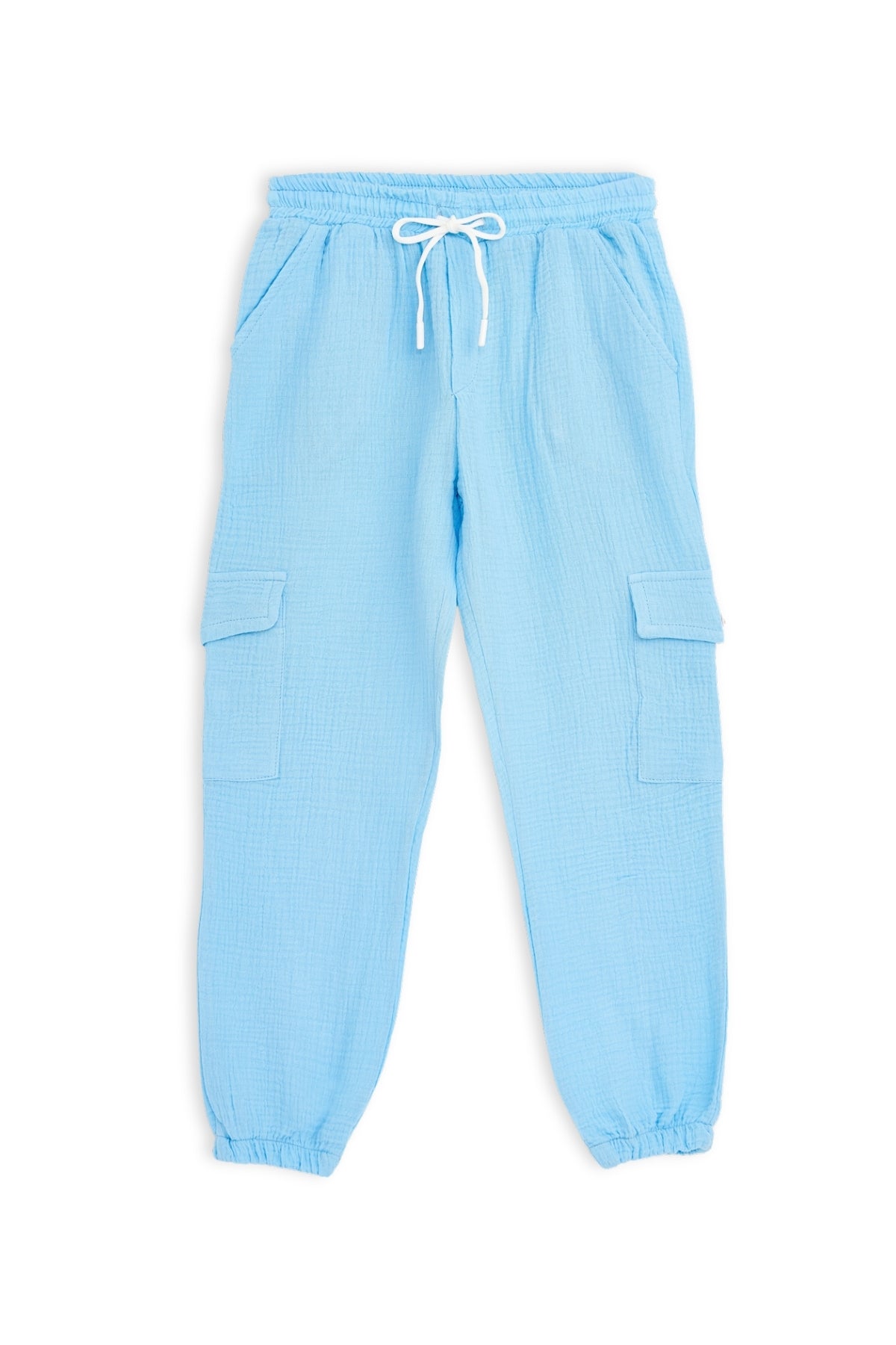 Collection of Unisex Cotton Two-Piece Set (Ages 8-12) - Blue in a gallery layout