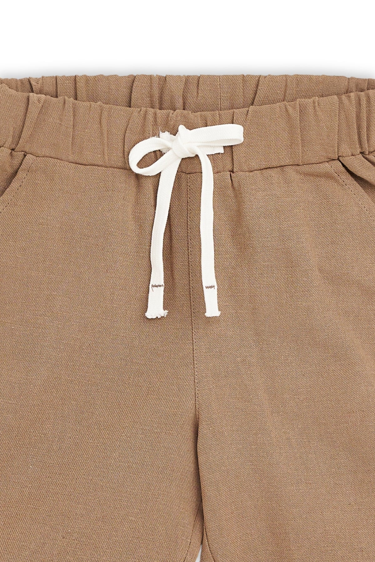 Collection of Linen Two-Piece Set for Kids (3-7 Years) - Dark Beige in a gallery layout