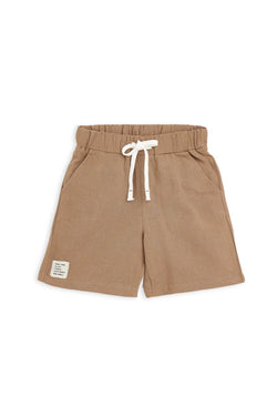 Collection of Linen Two-Piece Set for Kids (3-7 Years) - Dark Beige in a gallery layout