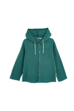 Collection of Unisex Cotton Two-Piece Set (Ages 8-12) - Emerald in a gallery layout