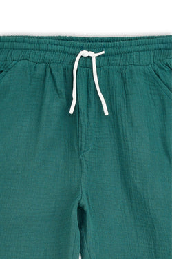 Collection of Unisex Cotton Two-Piece Set (Ages 8-12) - Emerald in a gallery layout