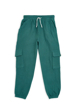 Collection of Unisex Cotton Two-Piece Set (Ages 8-12) - Emerald in a gallery layout
