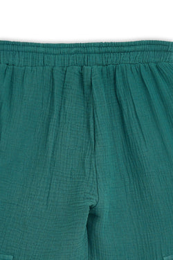 Collection of Unisex Cotton Two-Piece Set (Ages 8-12) - Emerald in a gallery layout