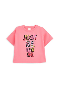 Collection of Trendy Two-Piece Muslin Set for Girls (Ages 5-8) - Pink in a gallery layout