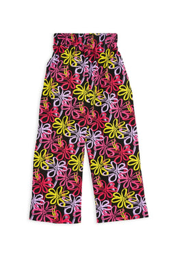 Collection of Trendy Two-Piece Muslin Set for Girls (Ages 5-8) - Black in a gallery layout