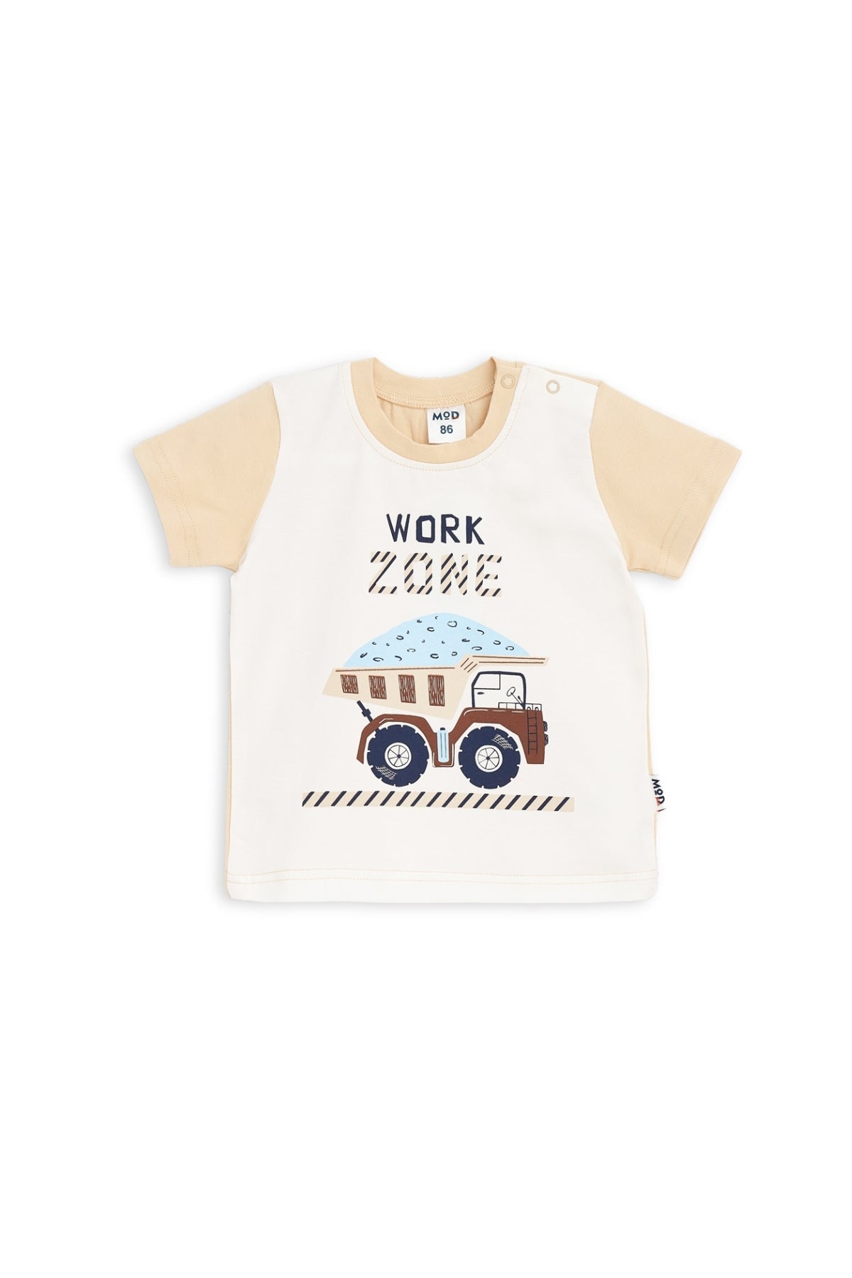 Collection of Toddler Cotton T-Shirt & Shorts Set (10-36 Months) - Cream in a gallery layout