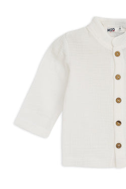 Collection of Organic Muslin Two-Piece Set for Babies (6-24 Months) - White in a gallery layout