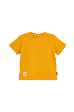 Collection of Kids Cotton T-Shirt & Shorts Set – Perfect for Active Days - Dark Yellow in a gallery layout