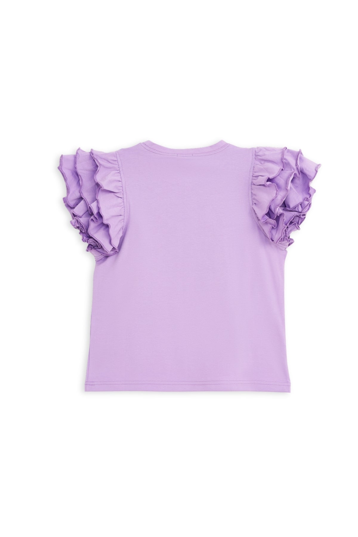 Collection of Girls’ Stylish Ruffle Sleeve Set – 8-12 Years - Lilac in a gallery layout