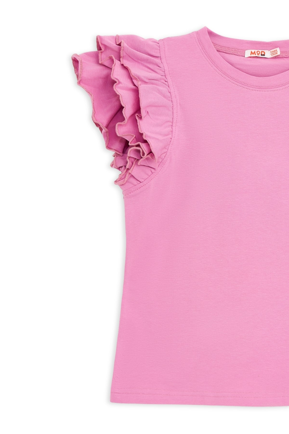 Collection of Girls’ Stylish Ruffle Sleeve Set – 8-12 Years - Purple in a gallery layout