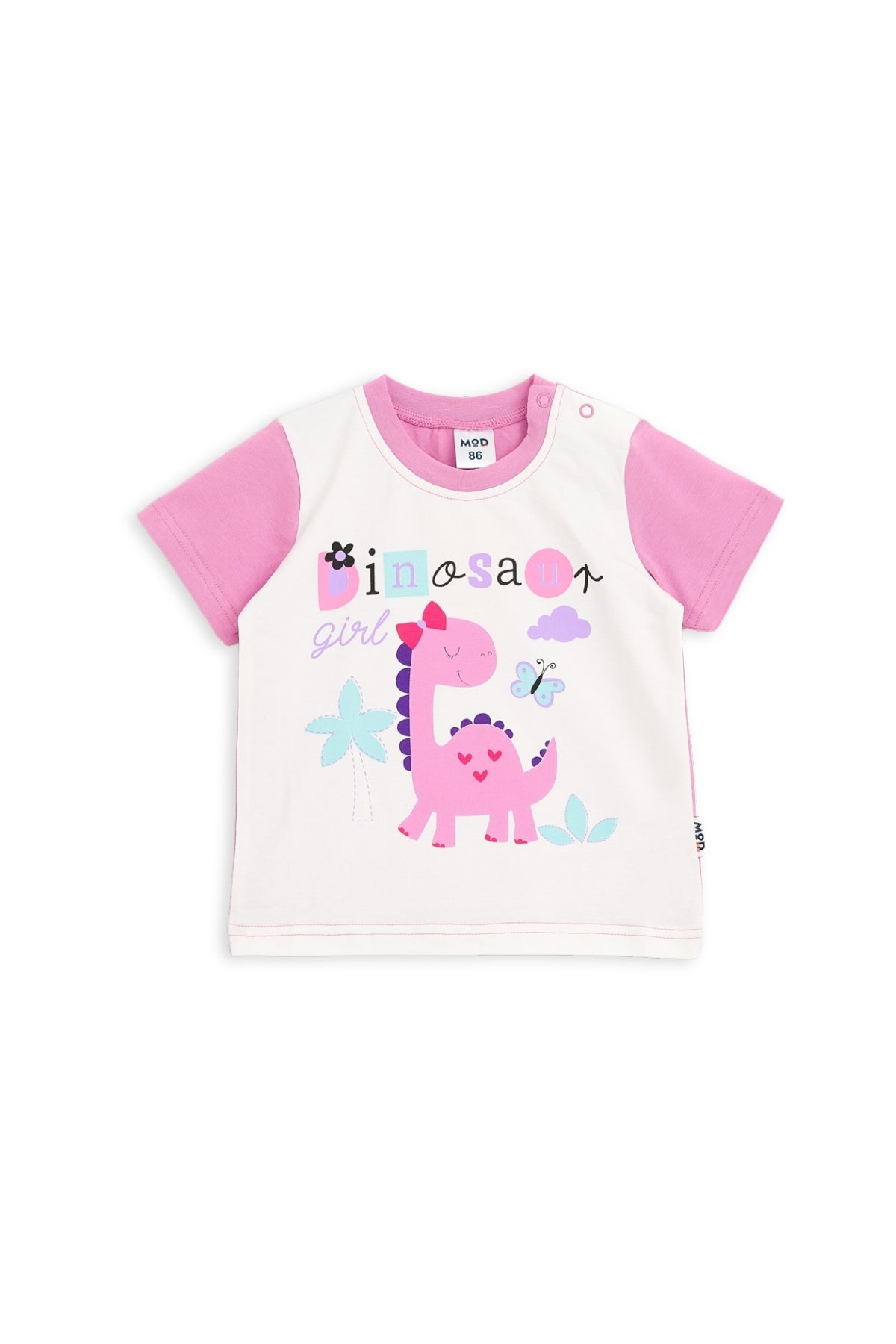 Collection of Toddler Cotton T-Shirt & Shorts Set (10-36 Months) - Lilac in a gallery layout