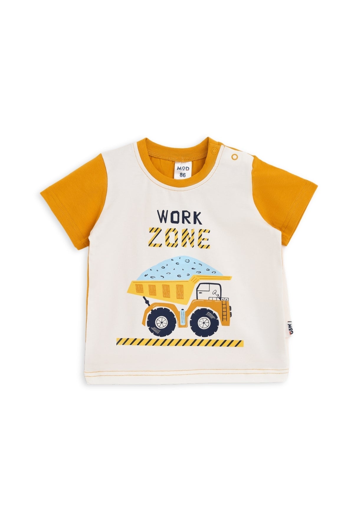 Collection of Toddler Cotton T-Shirt & Shorts Set (10-36 Months) - Dark Yellow in a gallery layout