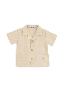 Collection of Linen Two-Piece Set for Kids (3-7 Years) - Beige in a gallery layout
