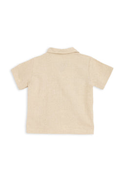 Collection of Linen Two-Piece Set for Kids (3-7 Years) - Beige in a gallery layout