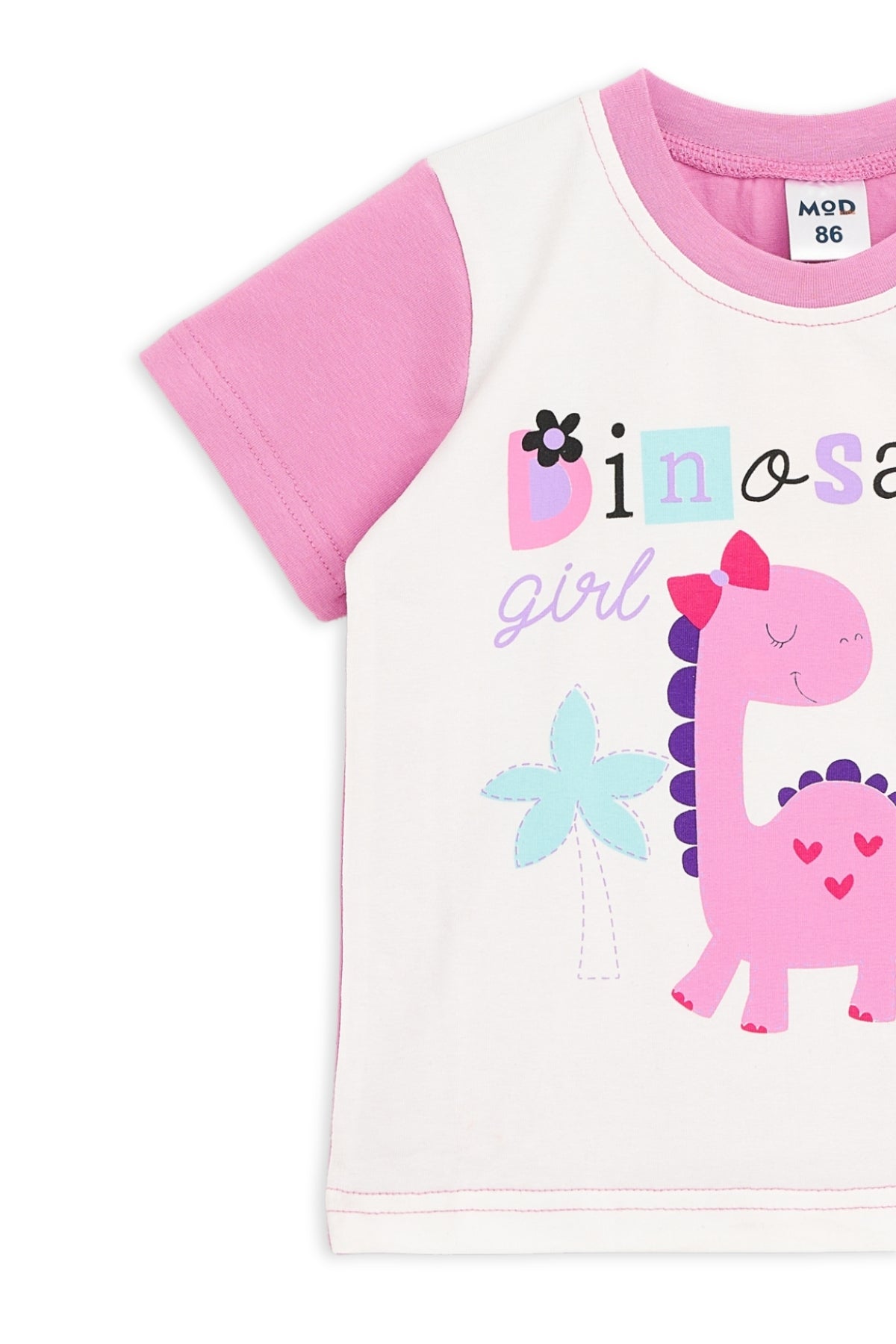 Collection of Toddler Cotton T-Shirt & Shorts Set (10-36 Months) - Lilac in a gallery layout