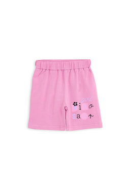 Collection of Toddler Cotton T-Shirt & Shorts Set (10-36 Months) - Lilac in a gallery layout