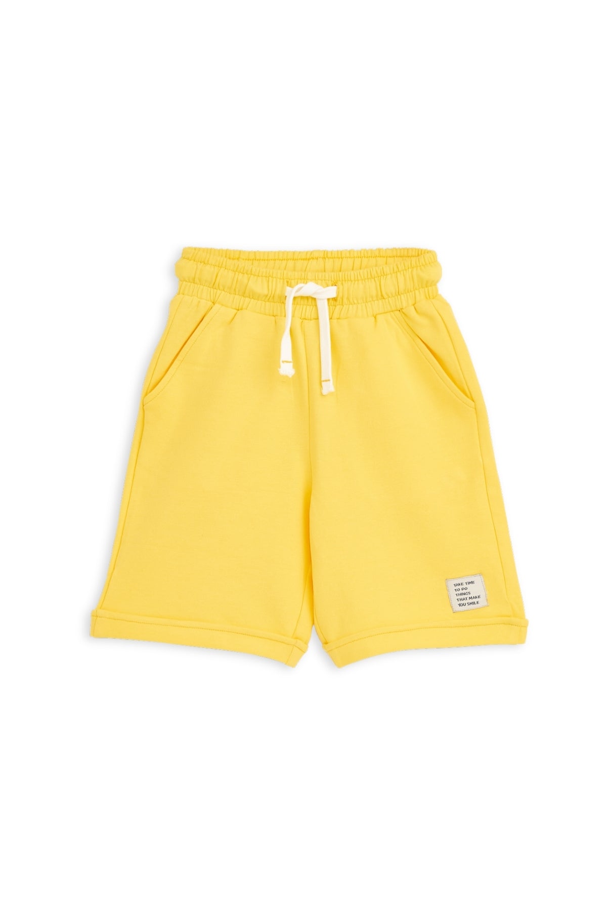 Collection of Kids Cotton T-Shirt & Shorts Set – Perfect for Active Days - Yellow in a gallery layout