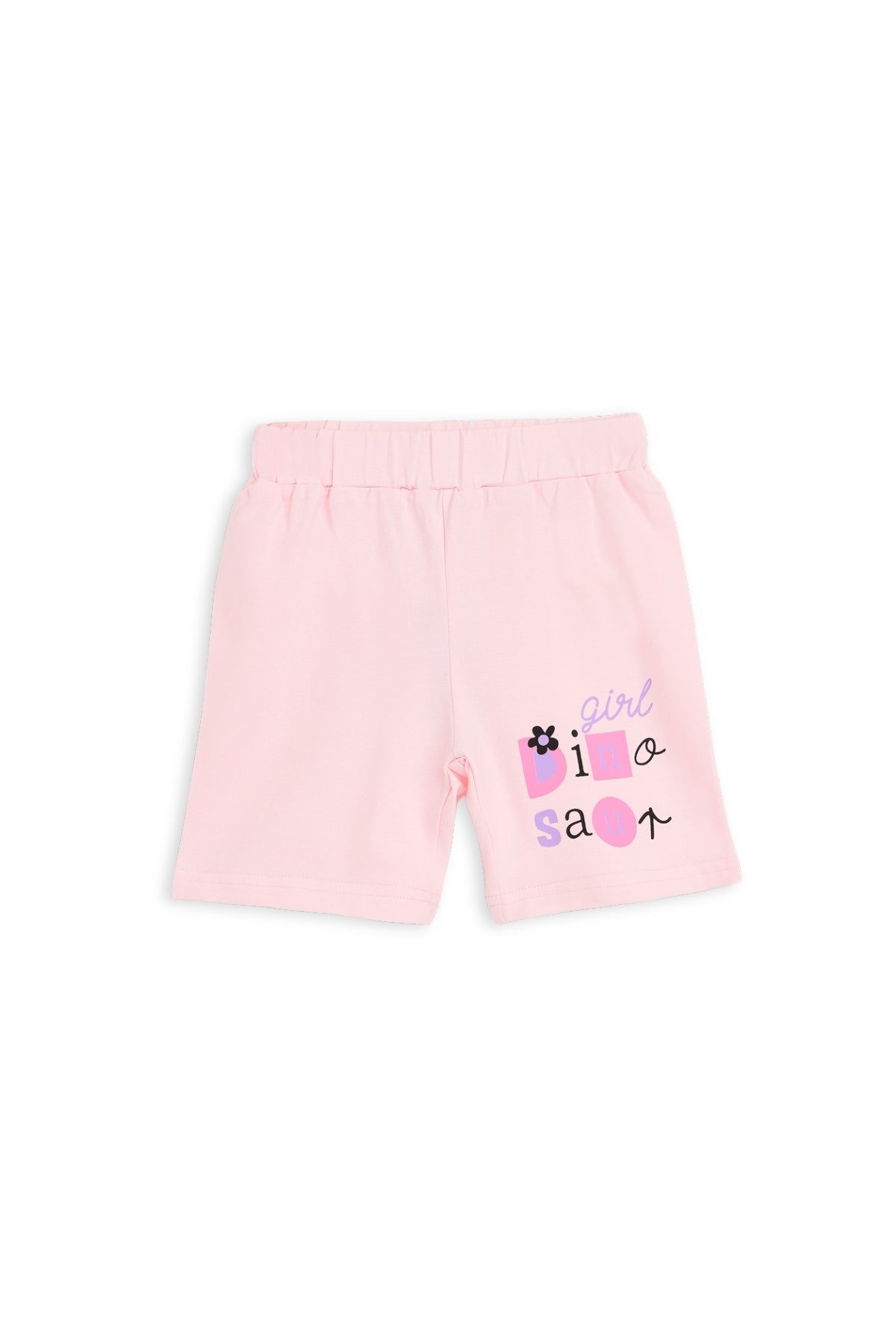 Collection of Toddler Cotton T-Shirt & Shorts Set (10-36 Months) - Pink in a gallery layout