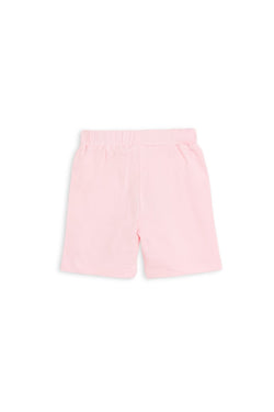 Collection of Toddler Cotton T-Shirt & Shorts Set (10-36 Months) - Pink in a gallery layout