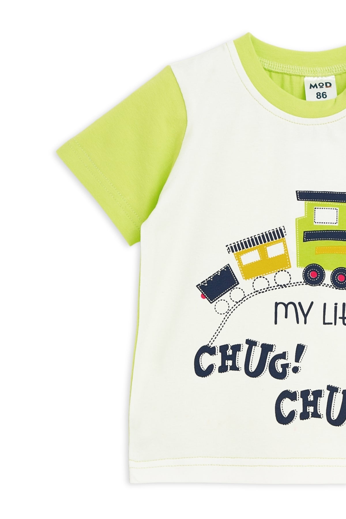 Collection of Toddler Cotton T-Shirt & Shorts Set (10-36 Months) - Green in a gallery layout