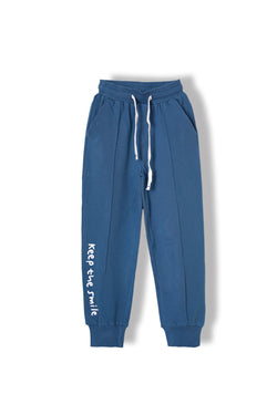 Collection of „Keep the Smile“ Kinder-Set aus Baumwoll-Sweatshirt und Jogginghose (3–7 Jahre) MK-60 Senf in a gallery layout