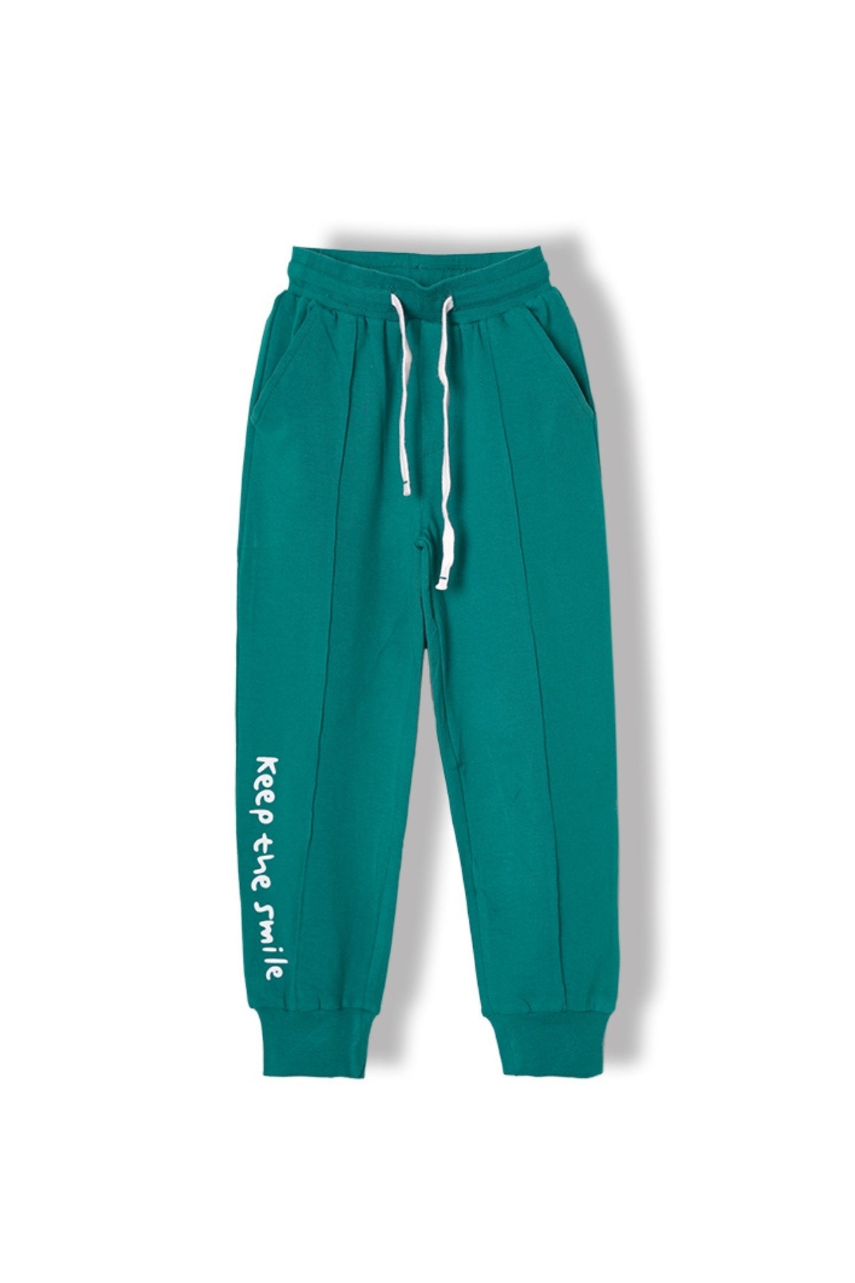 Collection of Komplet dziecięcy z bawełny: bluza i spodnie dresowe „Keep the Smile” (3-7 lat) MK-60 Biały in a gallery layout