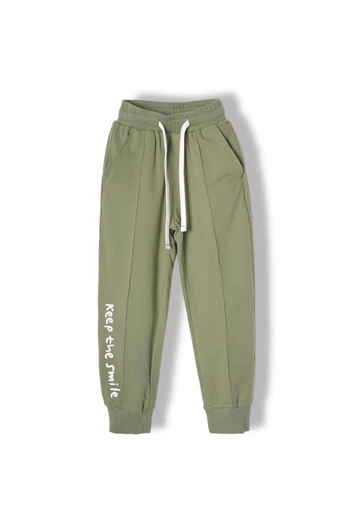 Collection of Komplet dziecięcy "Keep the Smile" z bawełny: bluza i spodnie dresowe (3-7 lat) MK-60 Żółty in a gallery layout