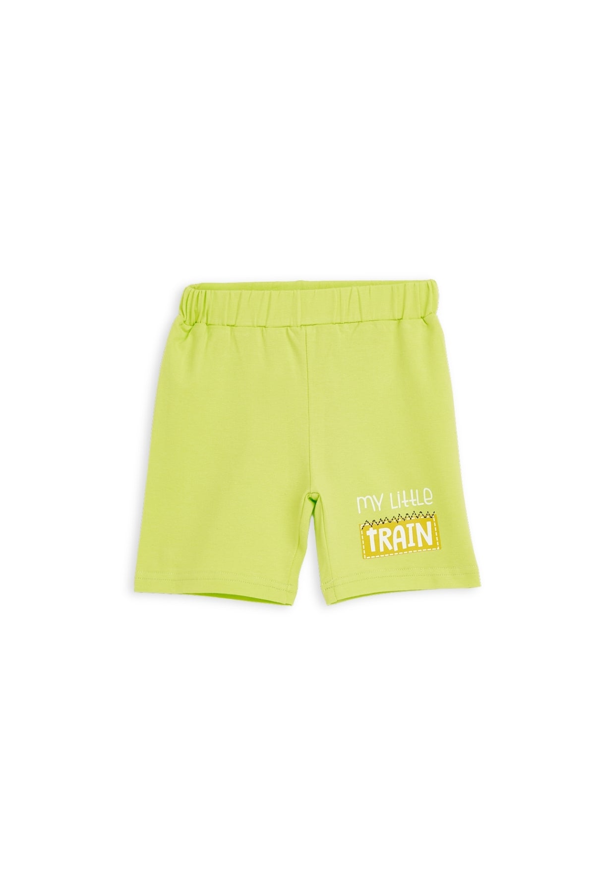 Collection of Toddler Cotton T-Shirt & Shorts Set (10-36 Months) - Green in a gallery layout