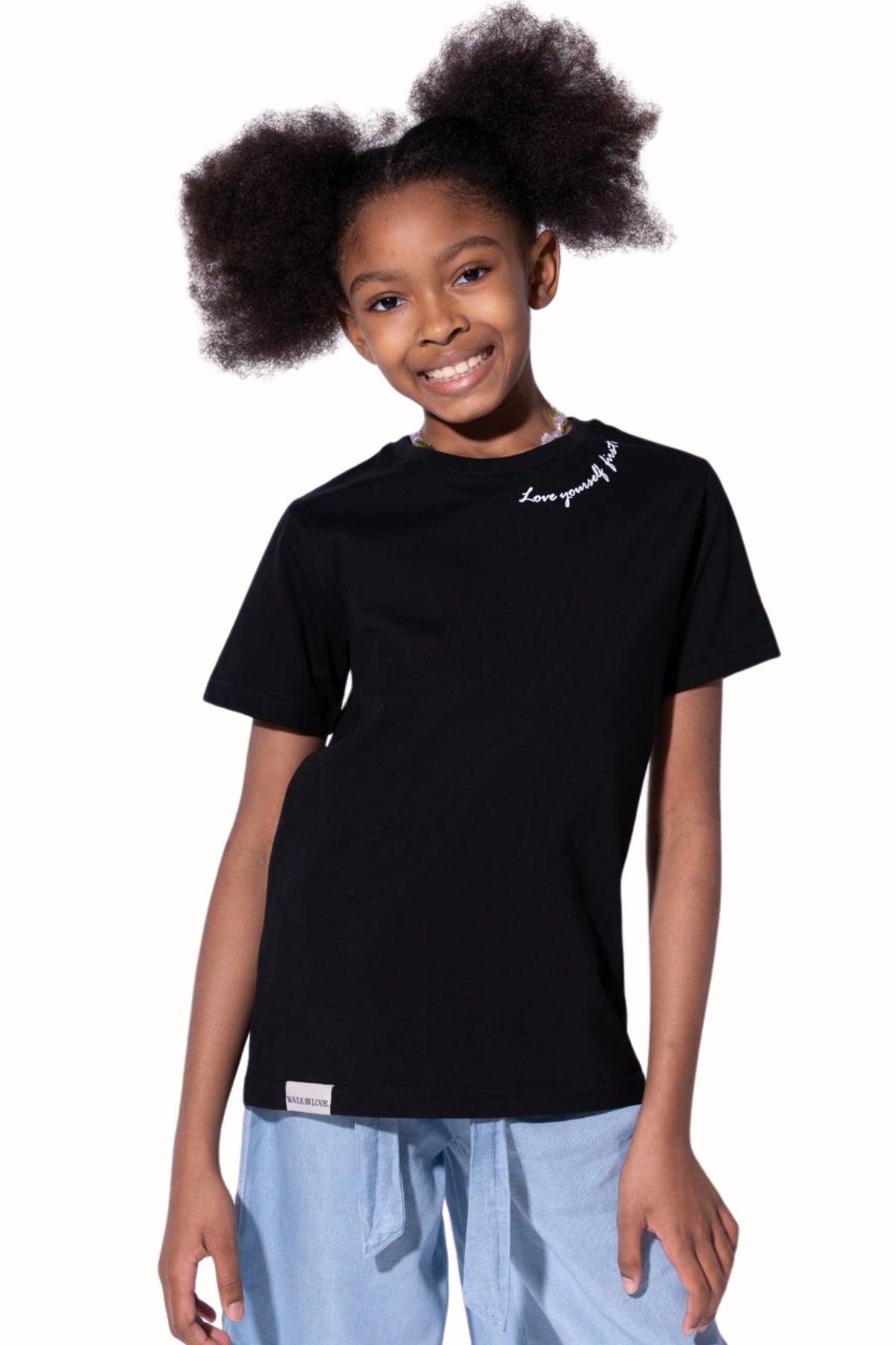 Collection of T-Shirt for Girls (Ages 9-14) - Black in a gallery layout