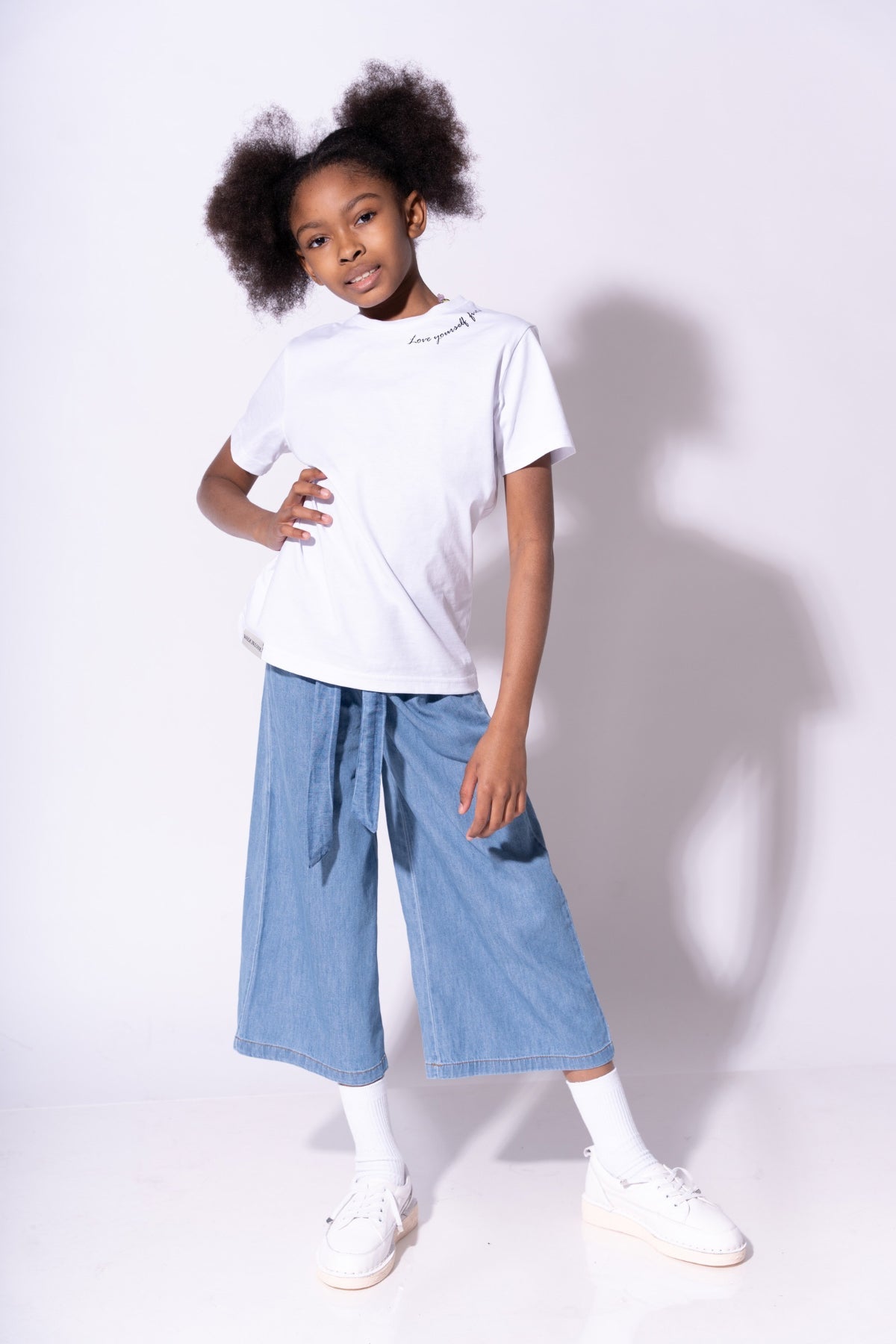 Collection of T-Shirt for Girls (Ages 9-14) - White in a gallery layout