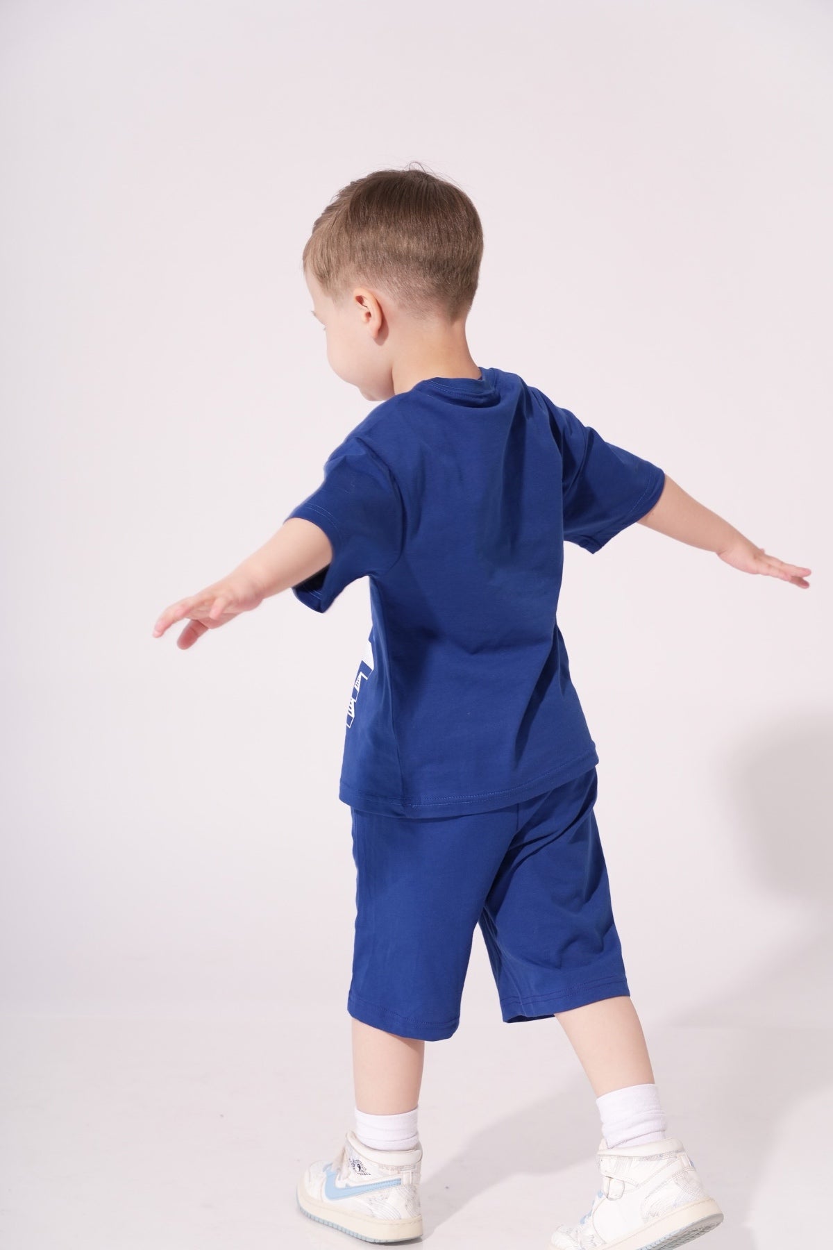 Collection of Set for Children Printed T-shirt and Short Dark Blue in a gallery layout