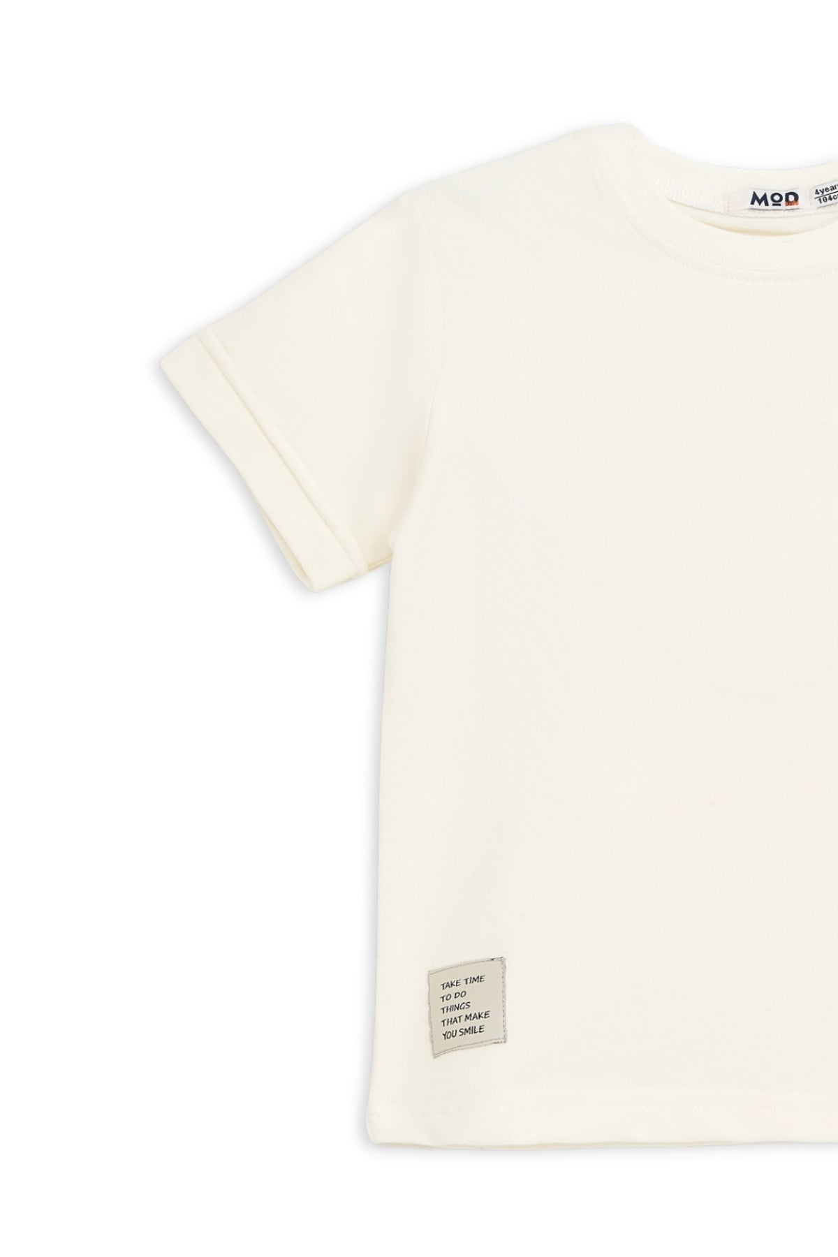 Collection of Kids Cotton T-Shirt & Shorts Set – Perfect for Active Days - White in a gallery layout