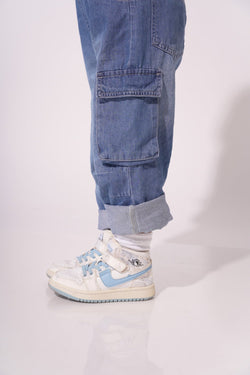 Collection of Denim Overalls for Boys and Girls (Ages 2-5 Years) - Dark Blue in a gallery layout