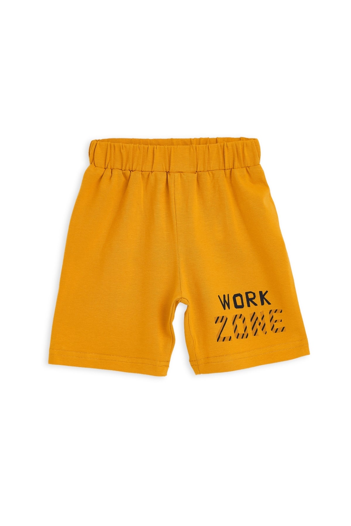 Collection of Toddler Cotton T-Shirt & Shorts Set (10-36 Months) - Dark Yellow in a gallery layout