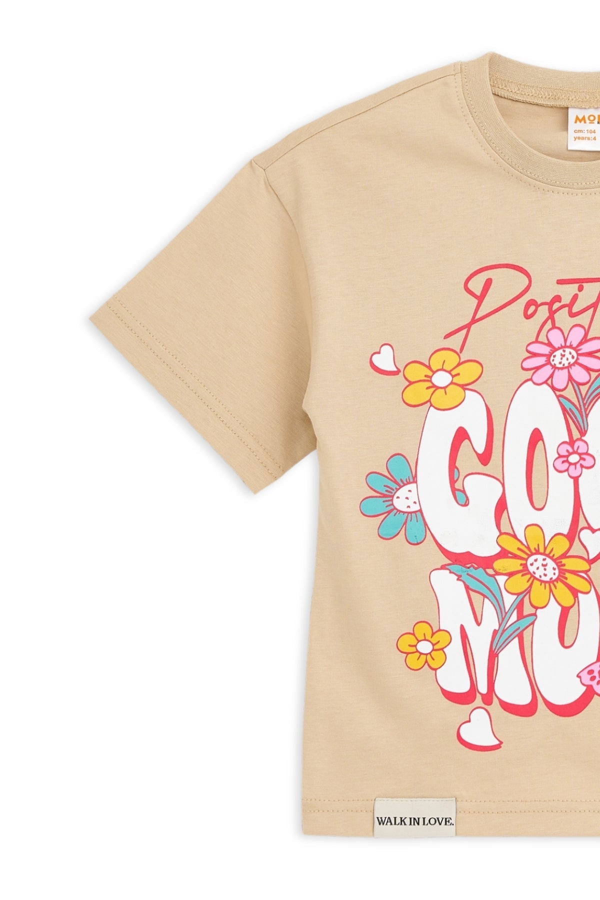 Collection of Set For Children Printed T-shirt and Short Beige in a gallery layout