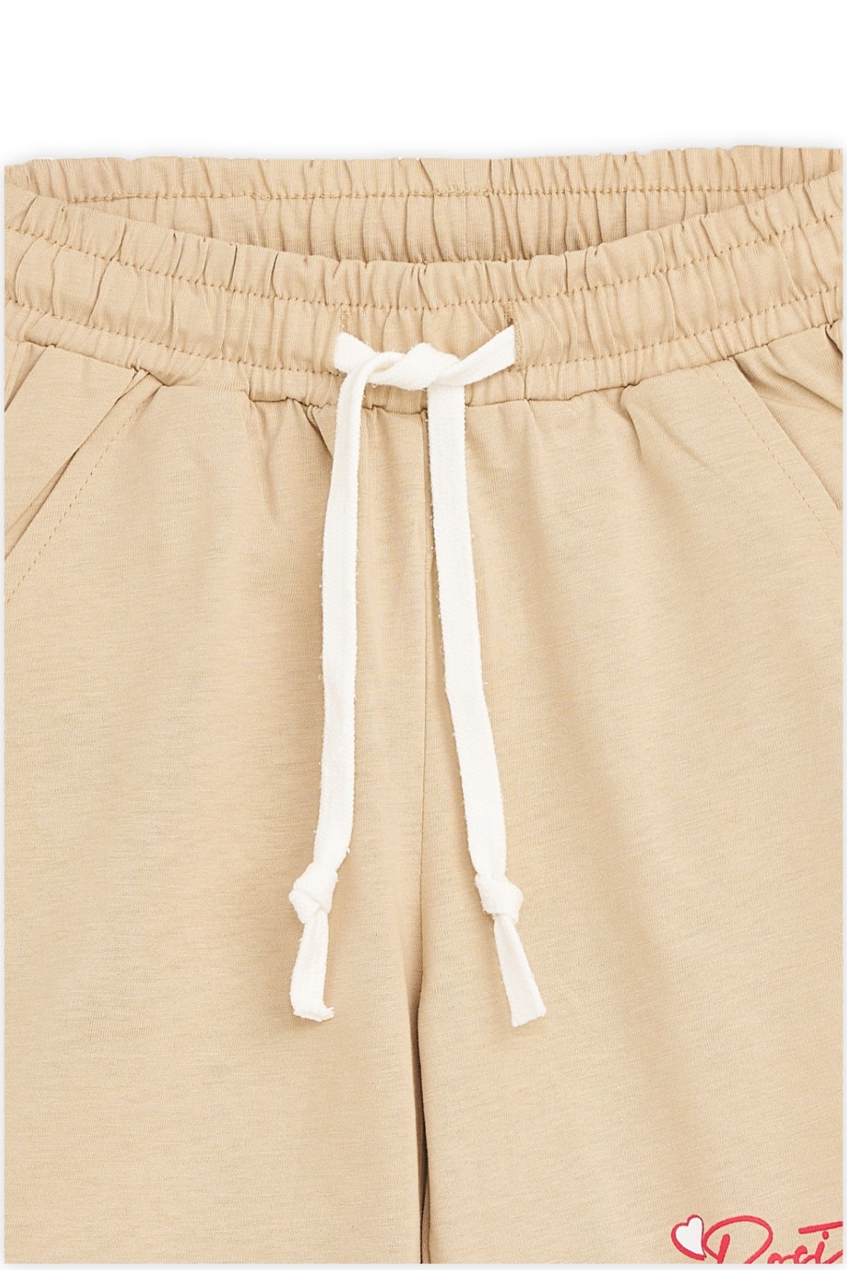 Collection of Set For Children Printed T-shirt and Short Beige in a gallery layout