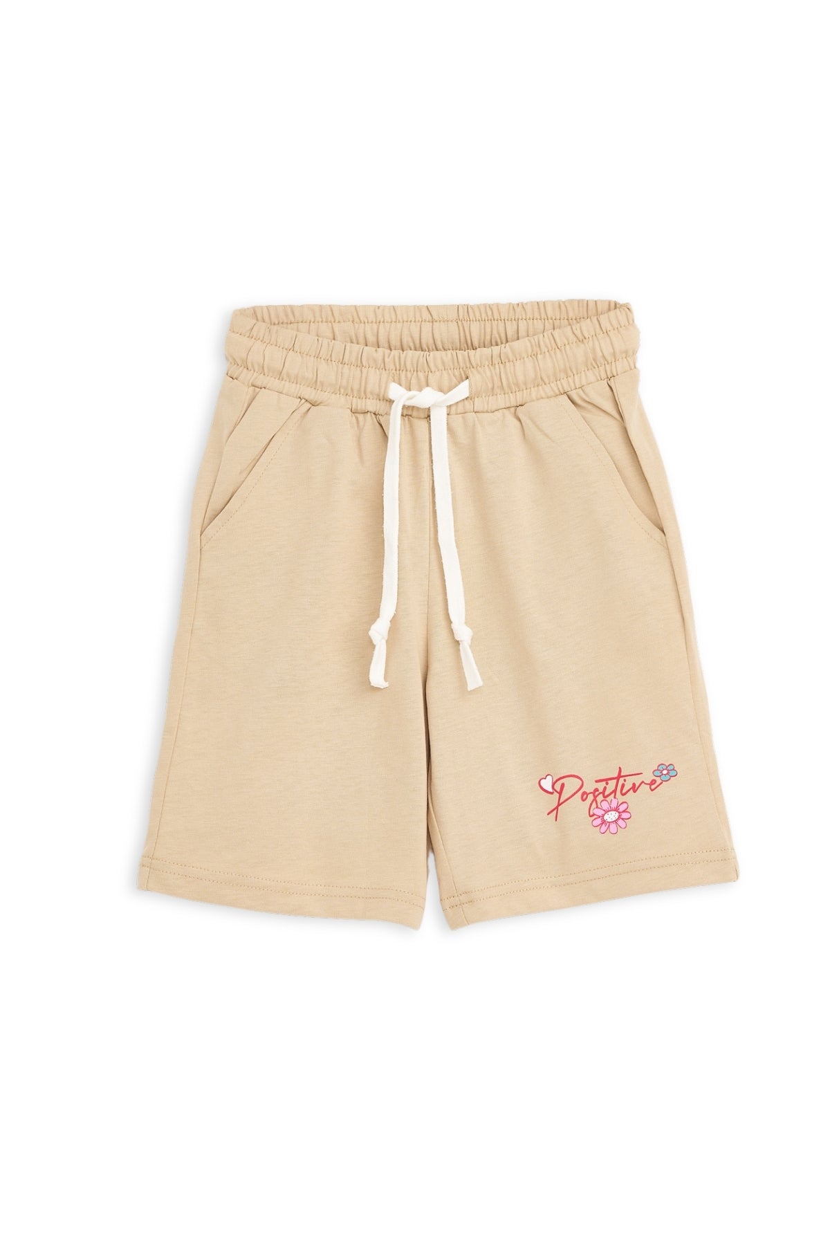 Collection of Set For Children Printed T-shirt and Short Beige in a gallery layout