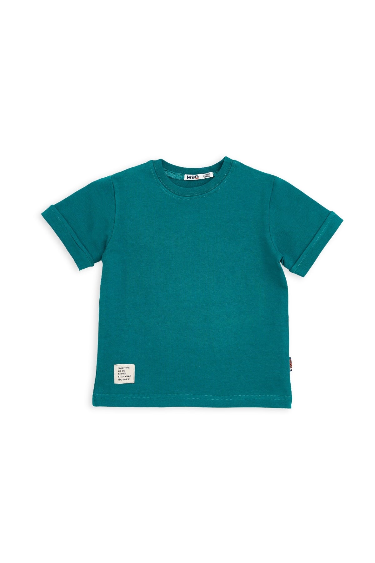 Collection of Kids Cotton T-Shirt & Shorts Set – Perfect for Active Days - Dark Green in a gallery layout
